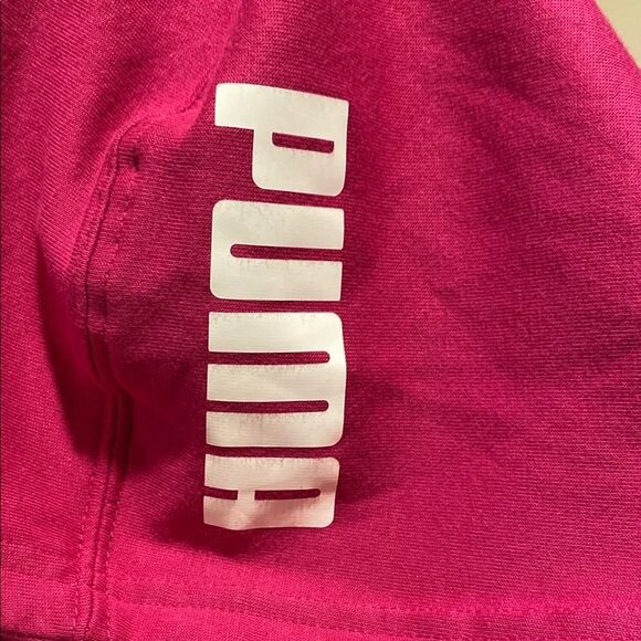 Puma Pink and White Hooded Jacket with Sporty Style - Picture 4 of 15